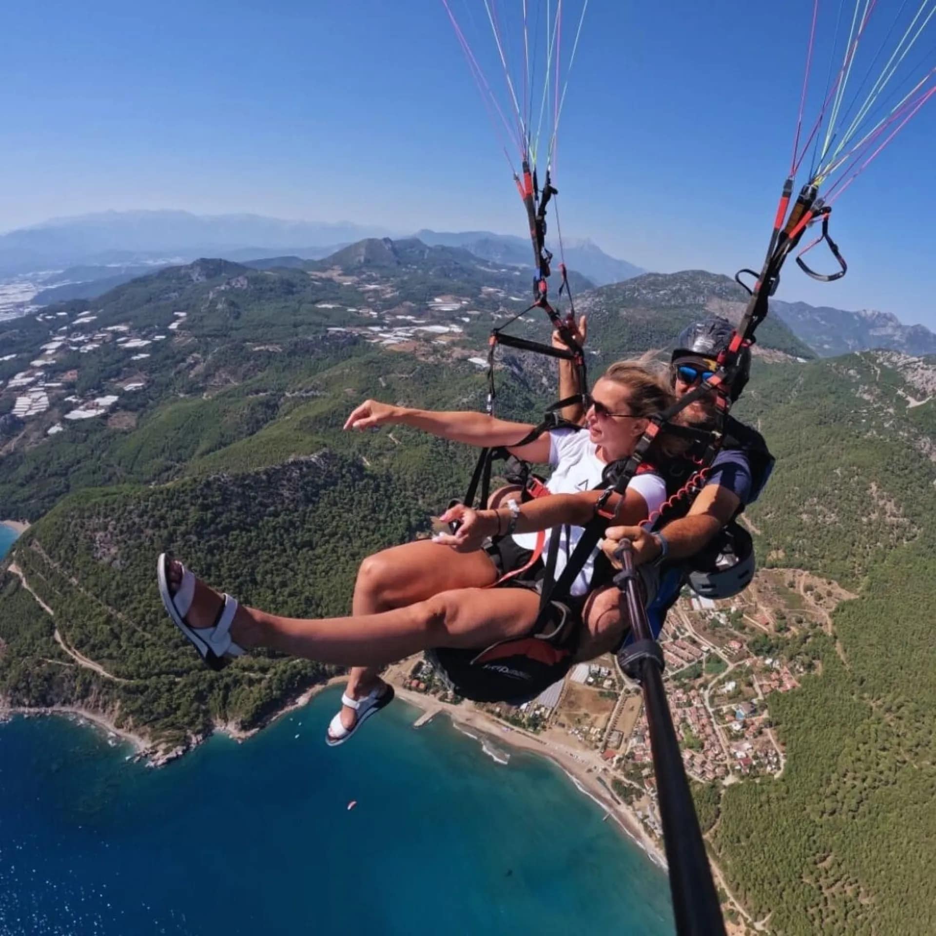 Adrasan yamaç paraşütü tandem uçuş 7